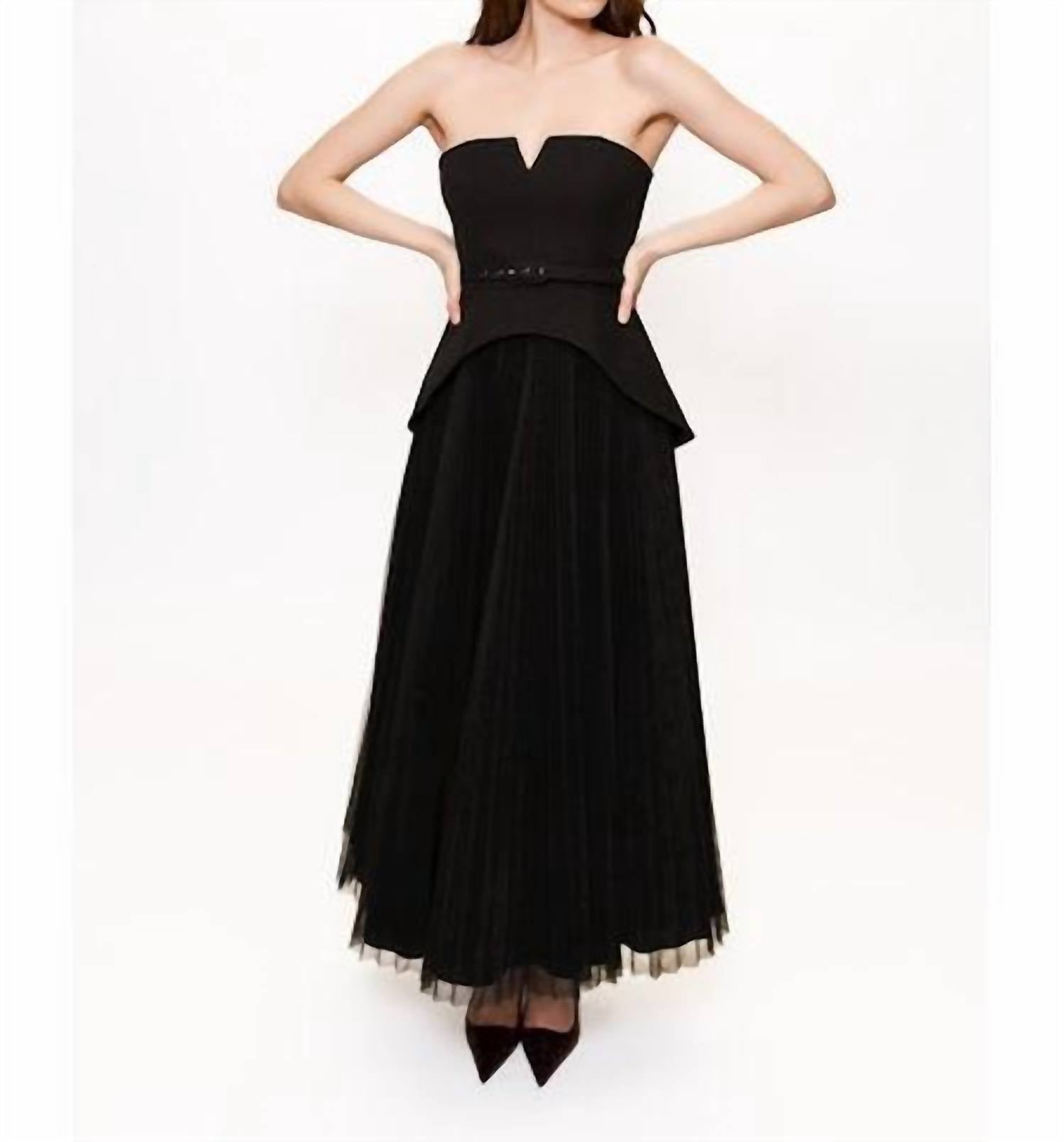 Hutch - Lilibet Strapless Maxi Gown