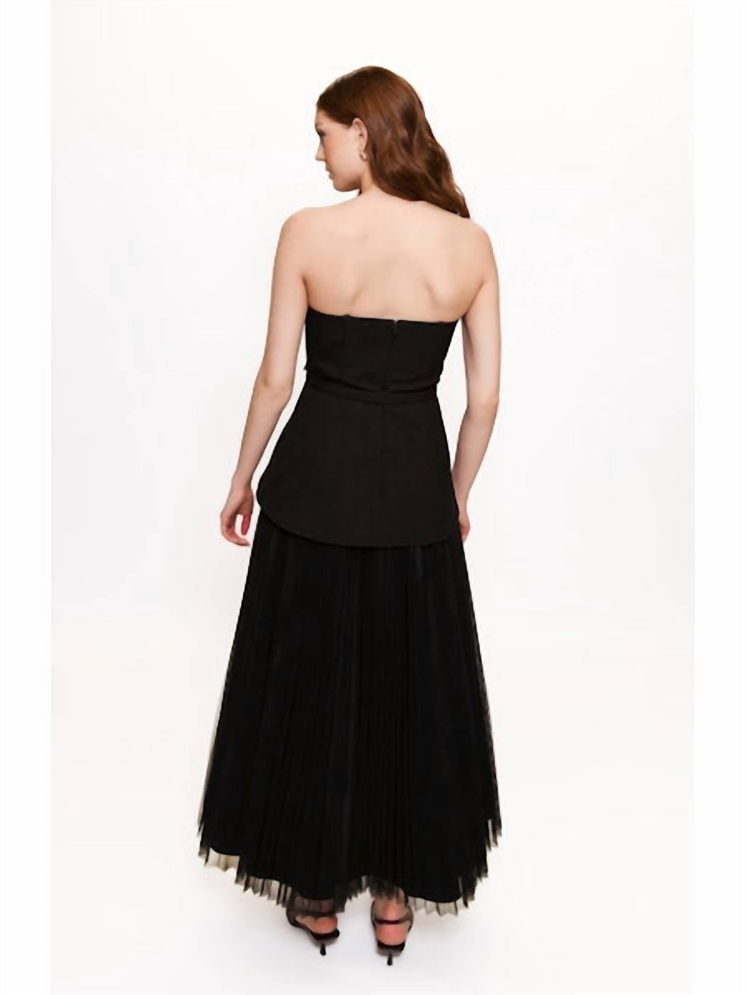 Hutch - Lilibet Strapless Maxi Gown