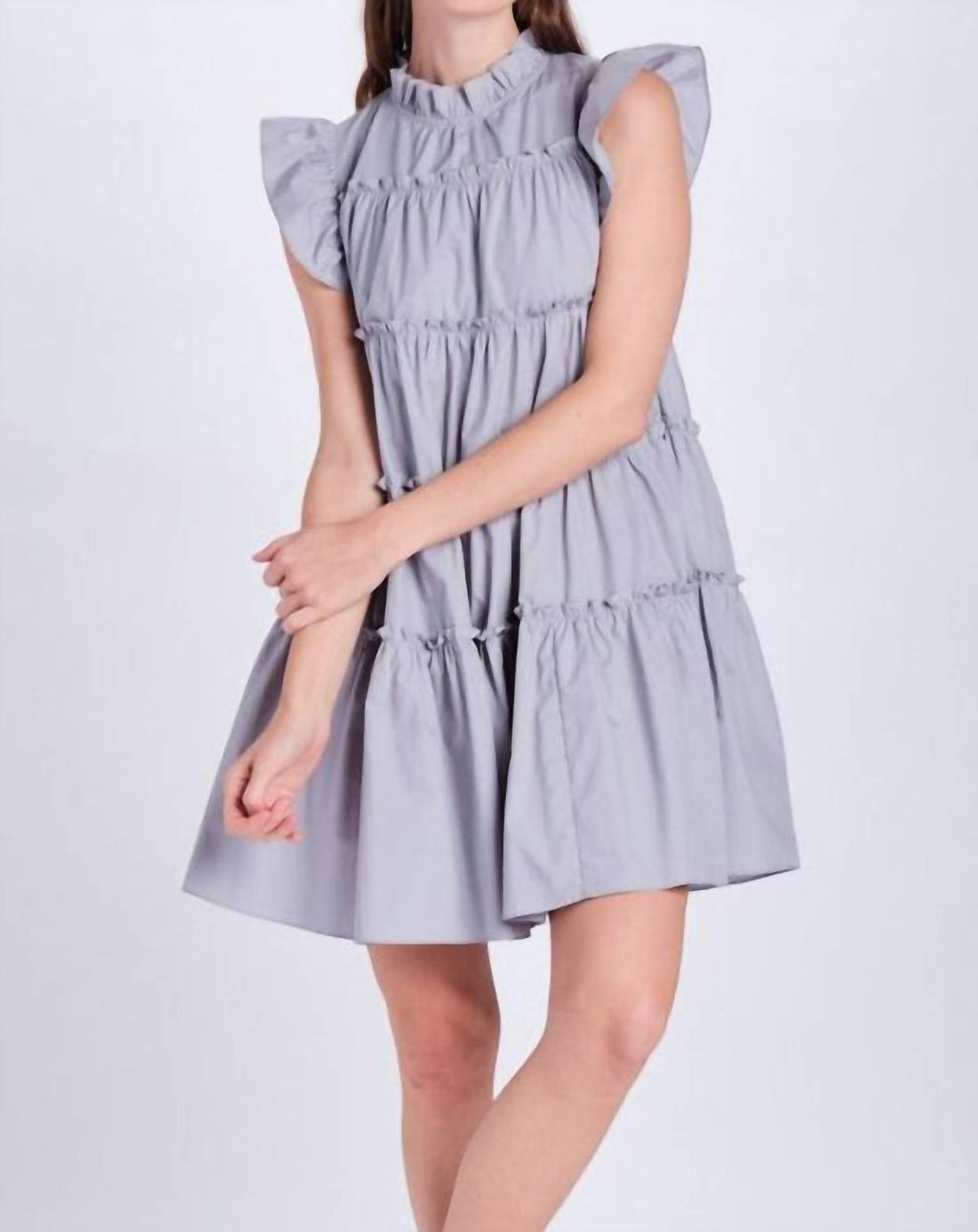 En Saison - Poplin Tiered Mini Dress