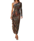 Chiara Boni - Delphi One-shoulder Sequin Ruffle Midi Dress