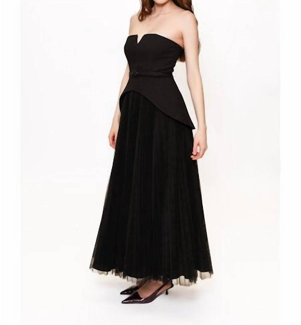 Hutch - Lilibet Strapless Maxi Gown