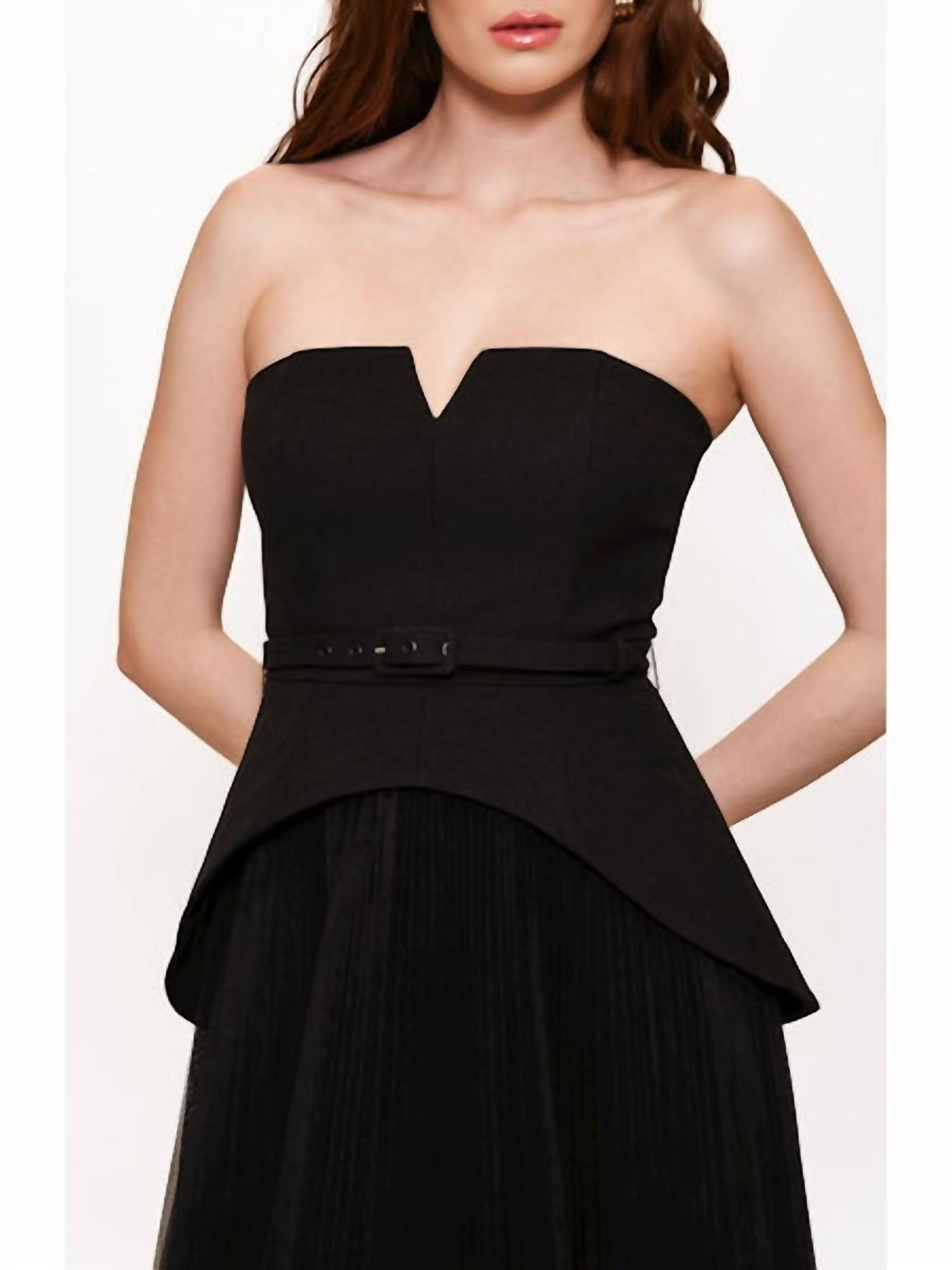 Hutch - Lilibet Strapless Maxi Gown