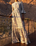 Oliphant - Women's High Neck Bell Maxi Herod Dress